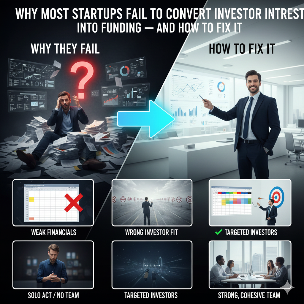 Why Most Startups Fail to Convert Investor Interest Into Funding — and How to Fix It